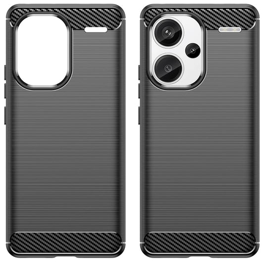 Hülle für Xiaomi Redmi Note 13 Pro+, Techsuit, Carbon, Schwarz