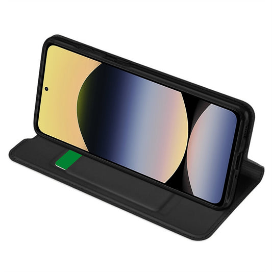 Hülle für Xiaomi Redmi Note 14 5G, Techsuit, Magskin Book, Schwarz