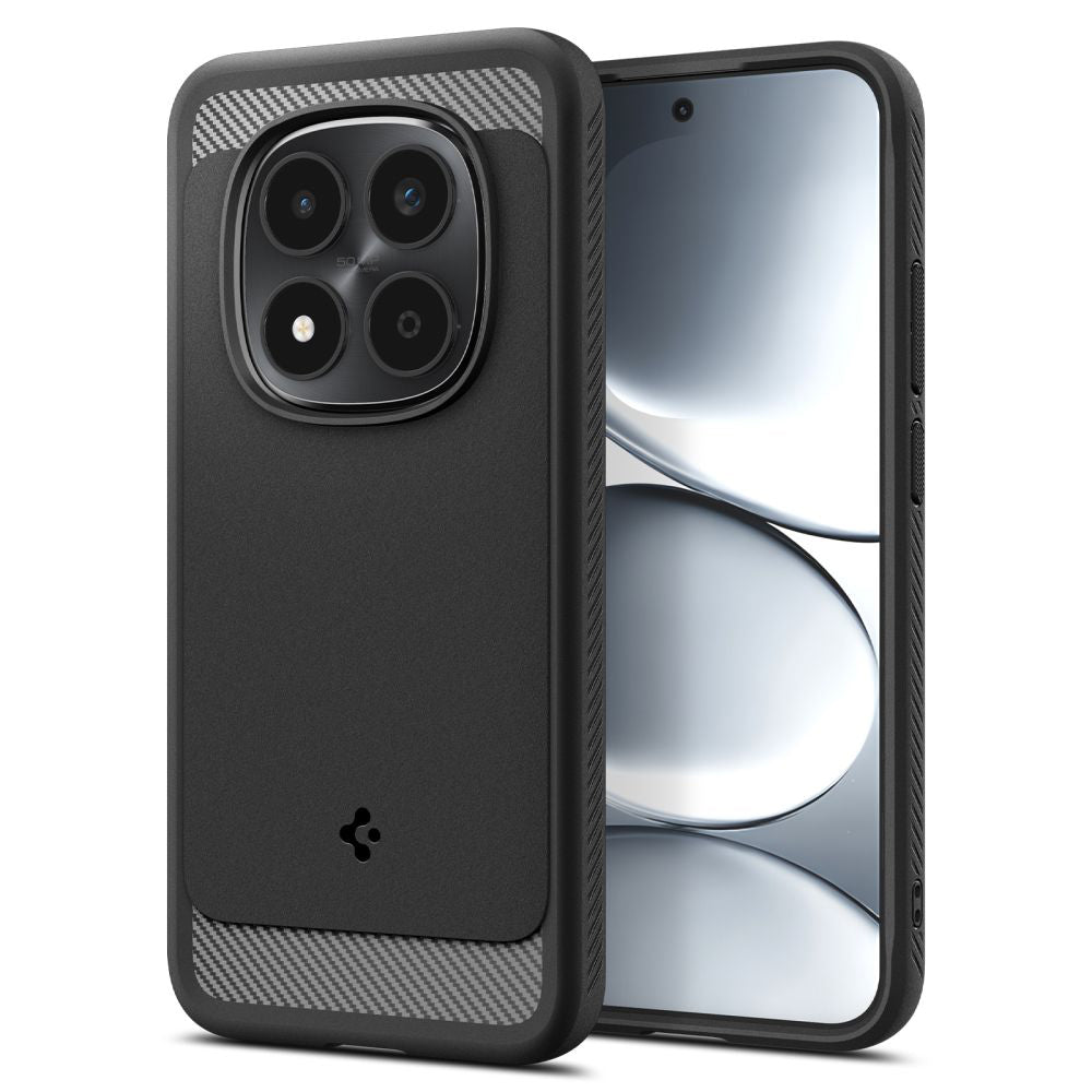 Hülle für Xiaomi Redmi Note 15 Pro 5G, Spigen, Rugged Armor, Mattschwarz ACS10460