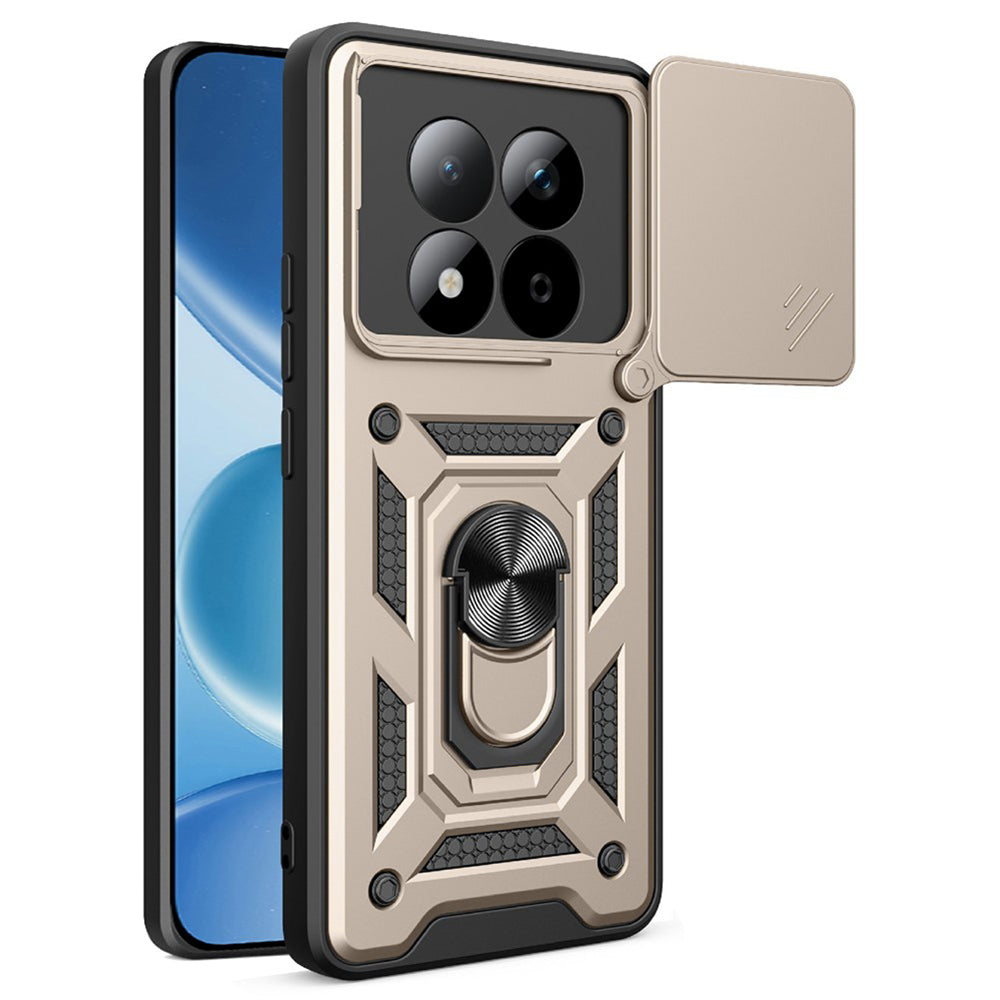 Hülle für Xiaomi Redmi Note 15 Pro 5G, Techsuit, CamShield, Gold