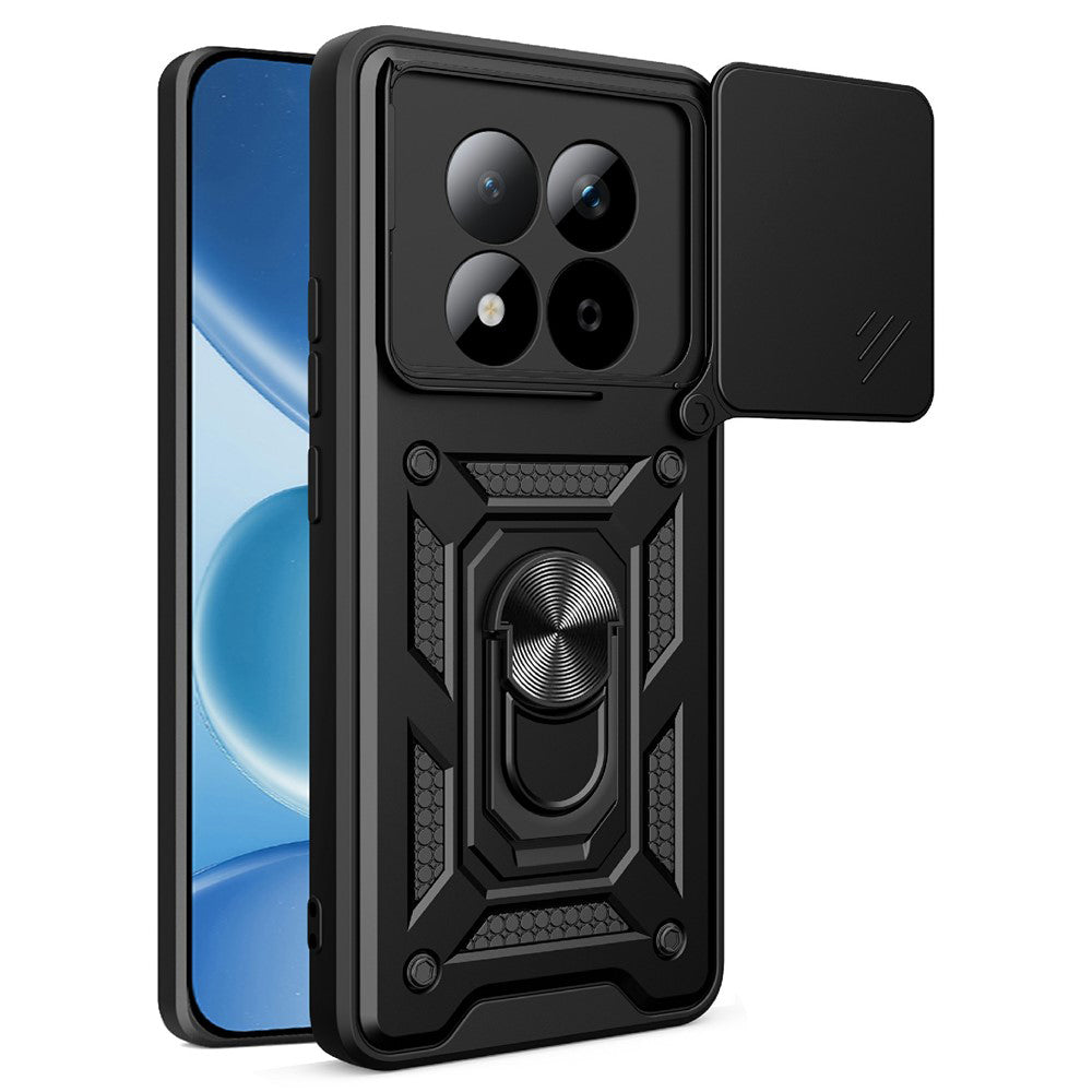 Hülle für Xiaomi Redmi Note 15 Pro 5G, Techsuit, CamShield, Schwarz