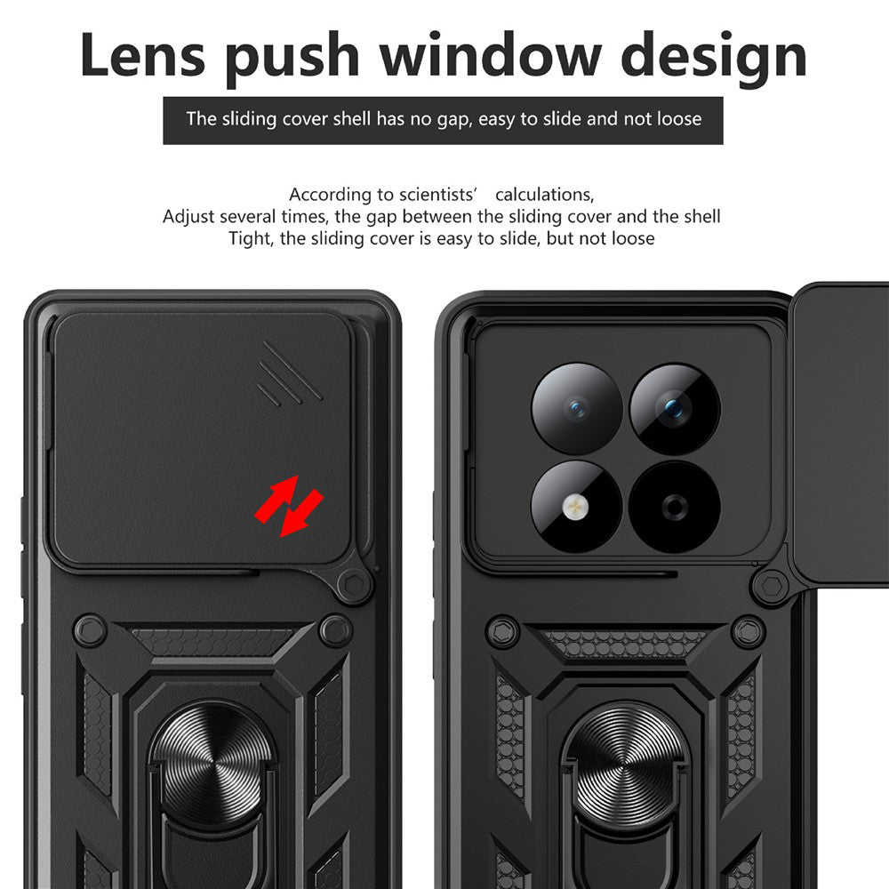 Hülle für Xiaomi Redmi Note 15 Pro 5G, Techsuit, CamShield, Schwarz