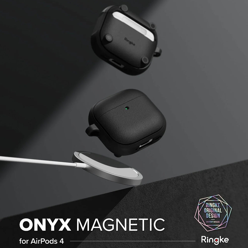 Ringke Onyx Magnetic Hülle für Apple AirPods 4, Grau