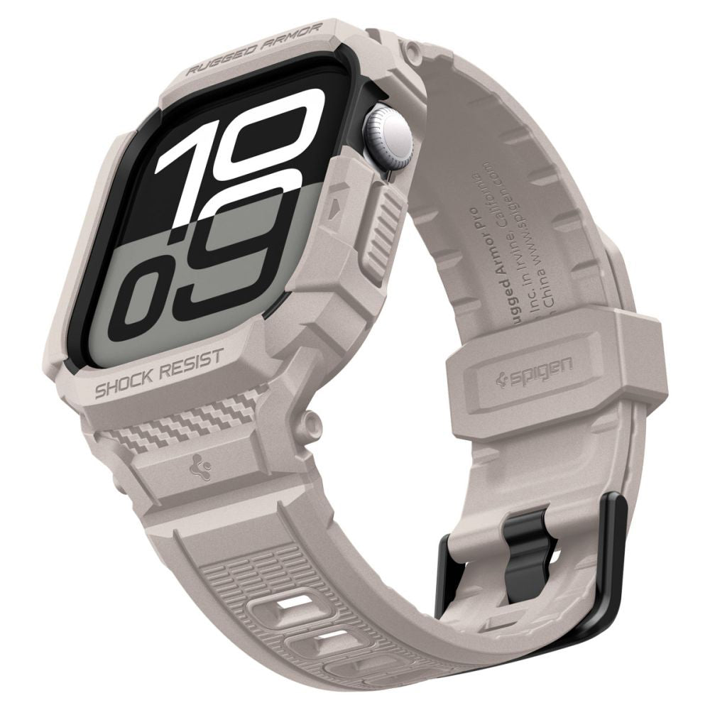 Spigen Rugged Armor Pro V2 Hülle für Apple Watch Series 10 / 11 42mm, Beige
