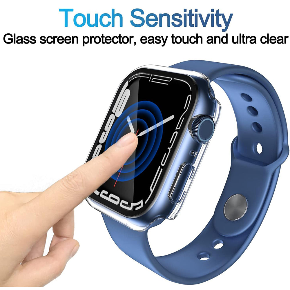 Techsuit Defense360 Pro Hülle für Apple Watch 7 41mm Serie, Transparent