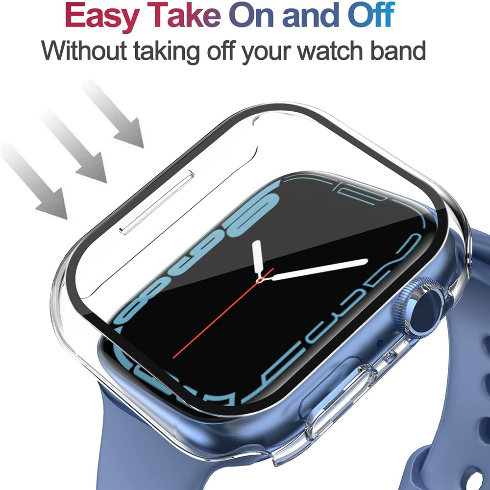 Techsuit Defense360 Pro Hülle für Apple Watch 7 45mm Serie, Transparent
