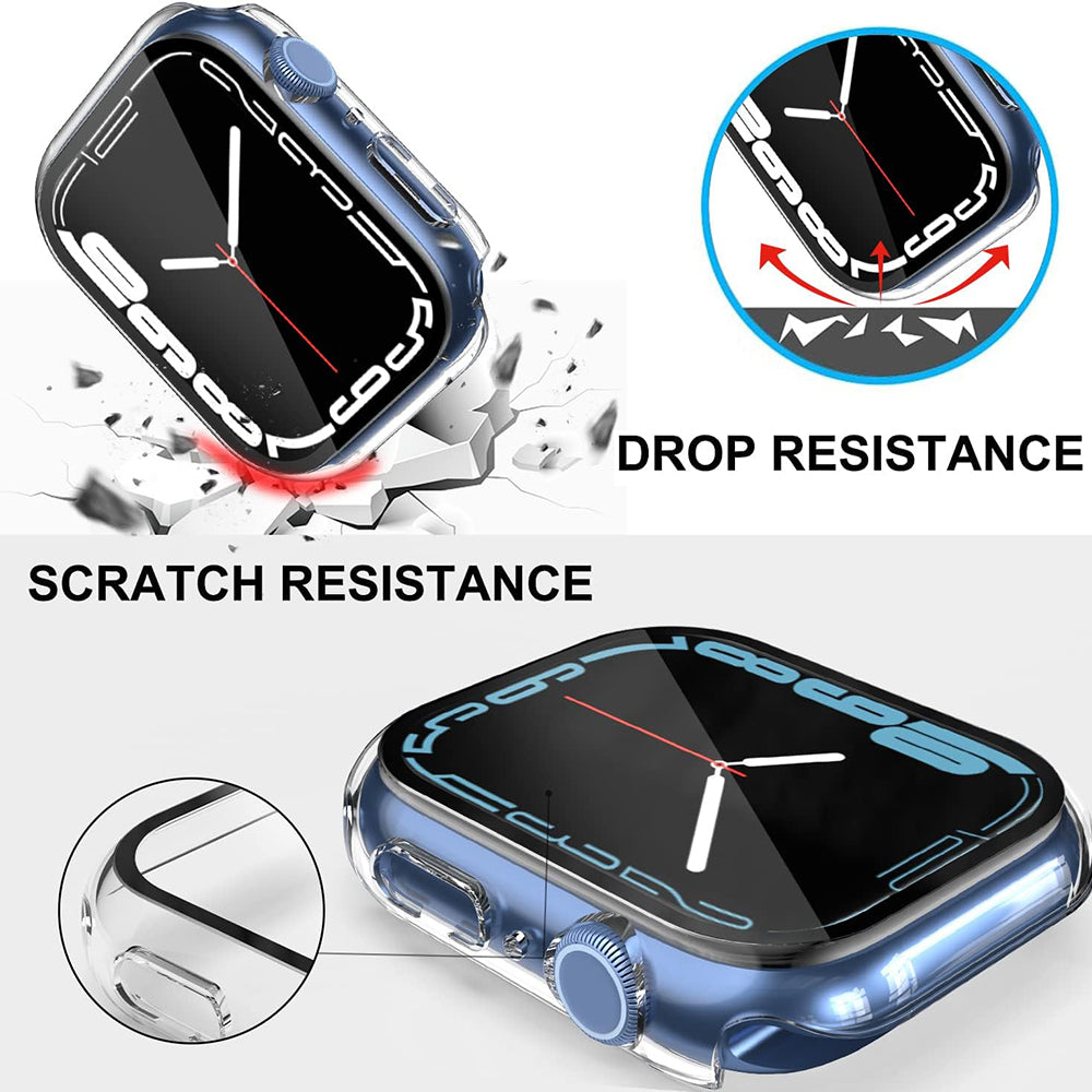 Techsuit Defense360 Pro Hülle für Apple Watch 7 45mm Serie, Transparent