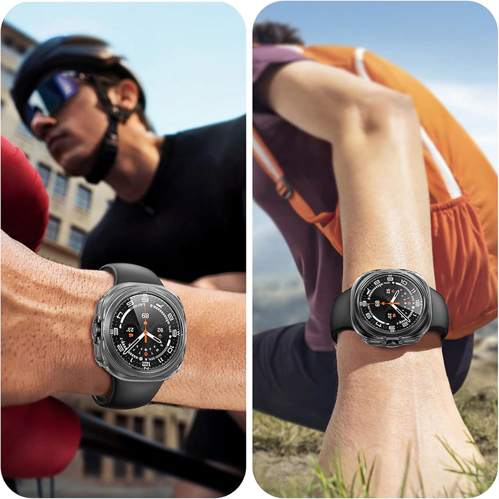 Techsuit Defense360 Pro Hülle für Samsung Galaxy Watch Ultra, Transparent