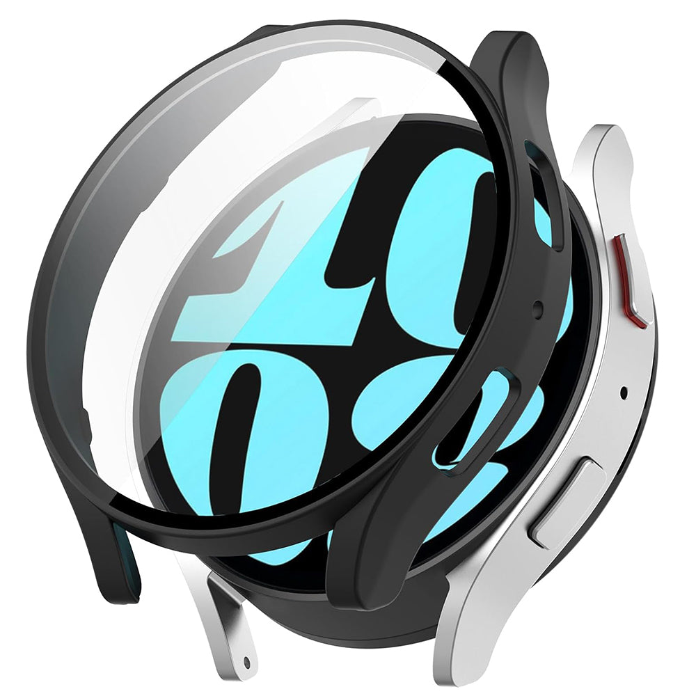 Techsuit Defense360 Pro Hülle für Samsung Galaxy Watch6 44mm, Schwarz