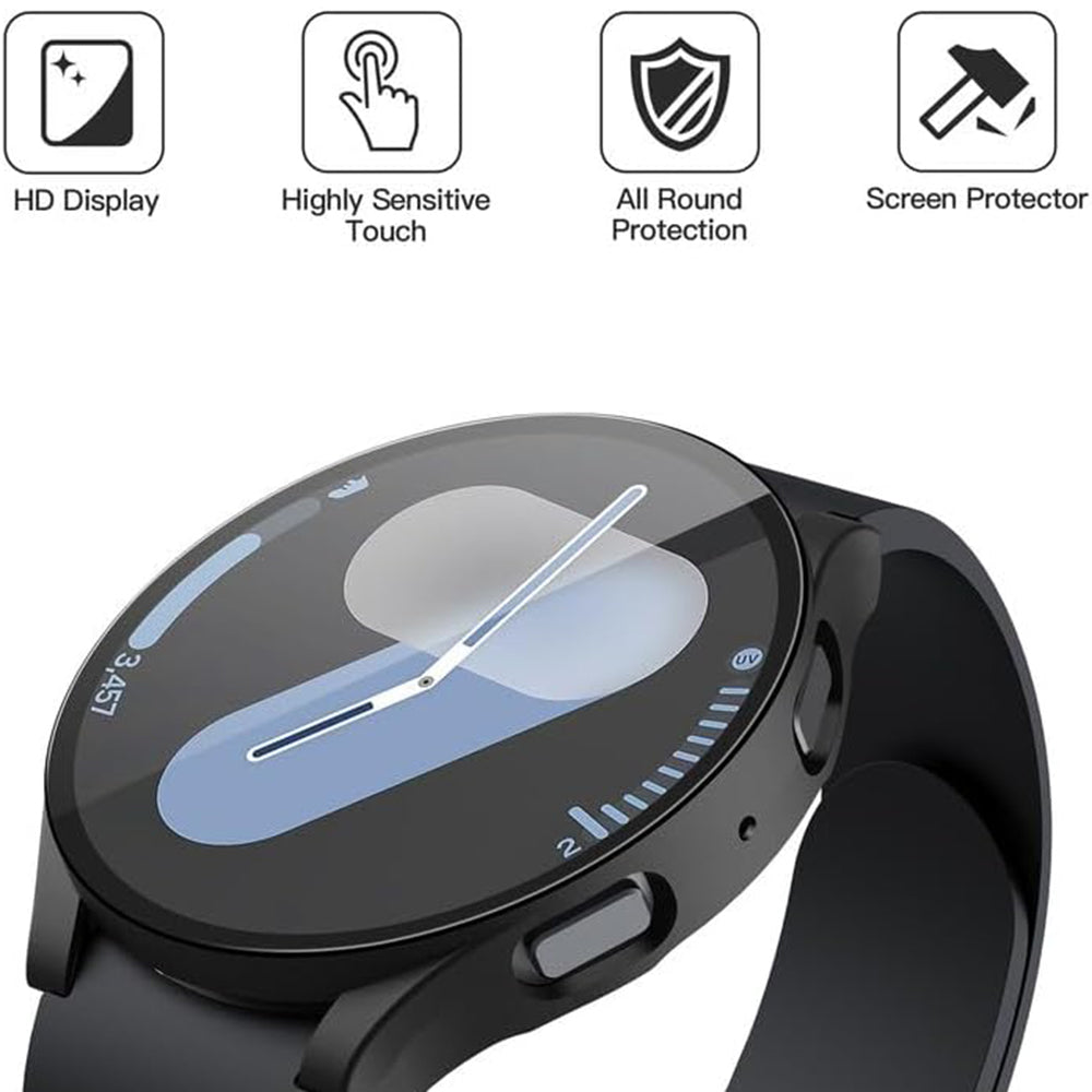 Techsuit Defense360 Pro Hülle für Samsung Galaxy Watch7 40mm, Schwarz