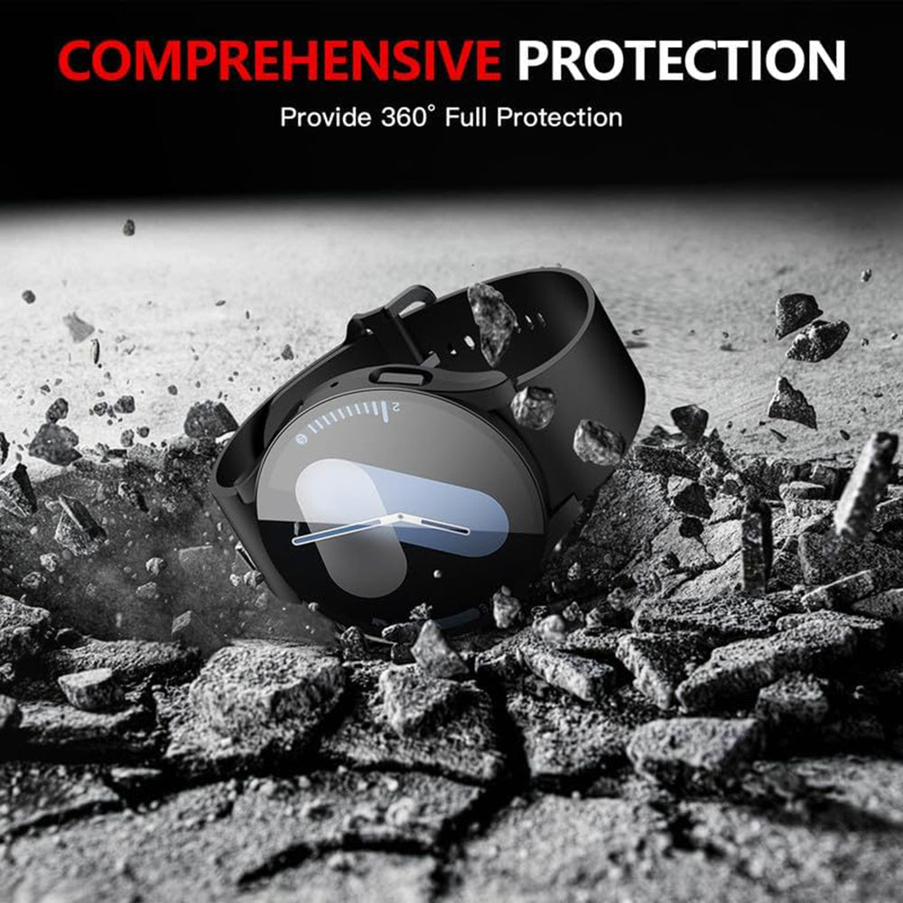 Techsuit Defense360 Pro Hülle für Samsung Galaxy Watch7 40mm, Schwarz