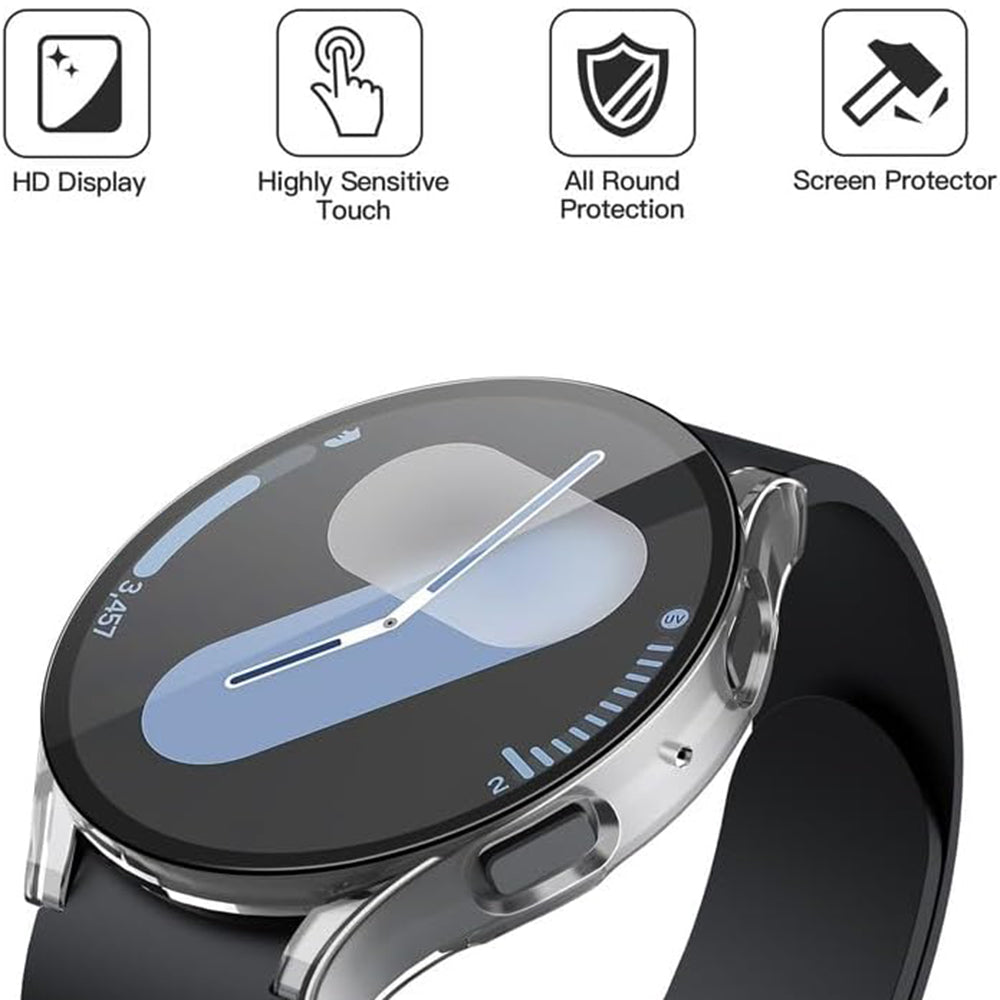 Techsuit Defense360 Pro Hülle für Samsung Galaxy Watch7 40mm, Transparent