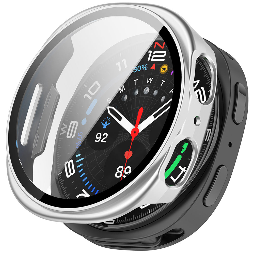 Techsuit Defense360 Pro Hülle für Samsung Galaxy Watch9 / Watch8 40mm, Silber