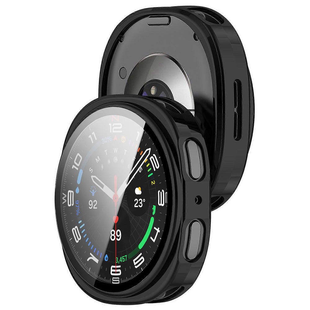Techsuit Defense360 Pro Hülle für Samsung Galaxy Watch9 / Watch8 44mm, Schwarz