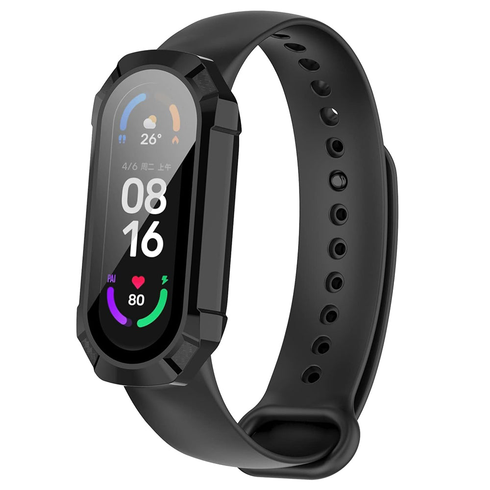 Techsuit Defense360 Pro Hülle für Xiaomi Smart Band 6 / Band 5 / Band 4, Schwarz