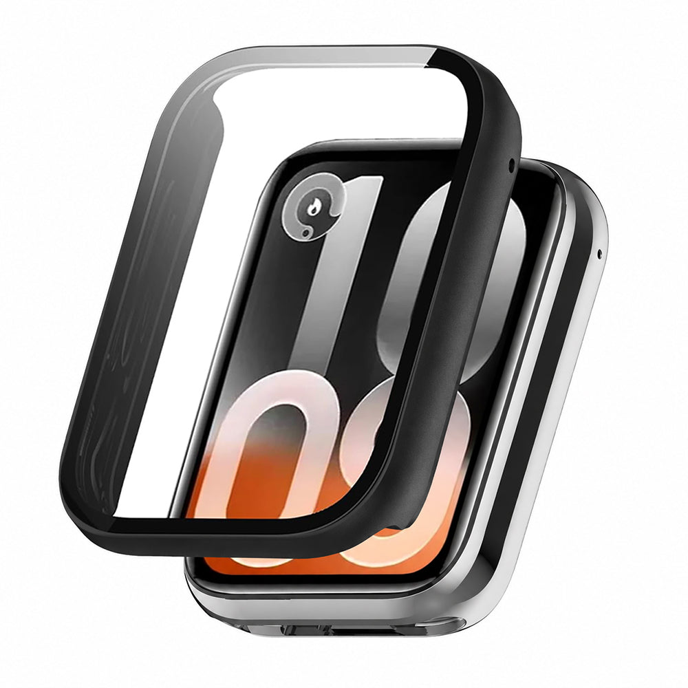 Techsuit Defense360 Pro Hülle für Xiaomi Smart Band 10 Pro, Matt Schwarz