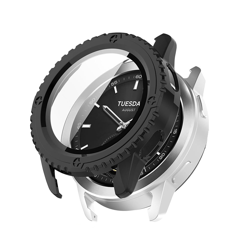 Techsuit Defense360 Pro Hülle für Xiaomi Watch S3, Schwarz