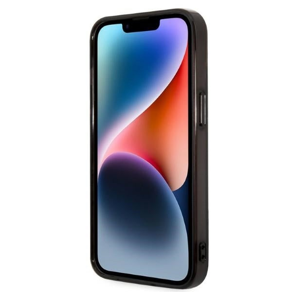 Hülle für Apple iPhone 14 Plus, Karl Lagerfeld, Gradient Karl & Choupette, Schwarz