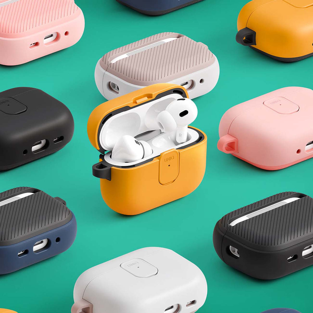 UNIQ Clyde Case for Apple AirPods 4, Coral