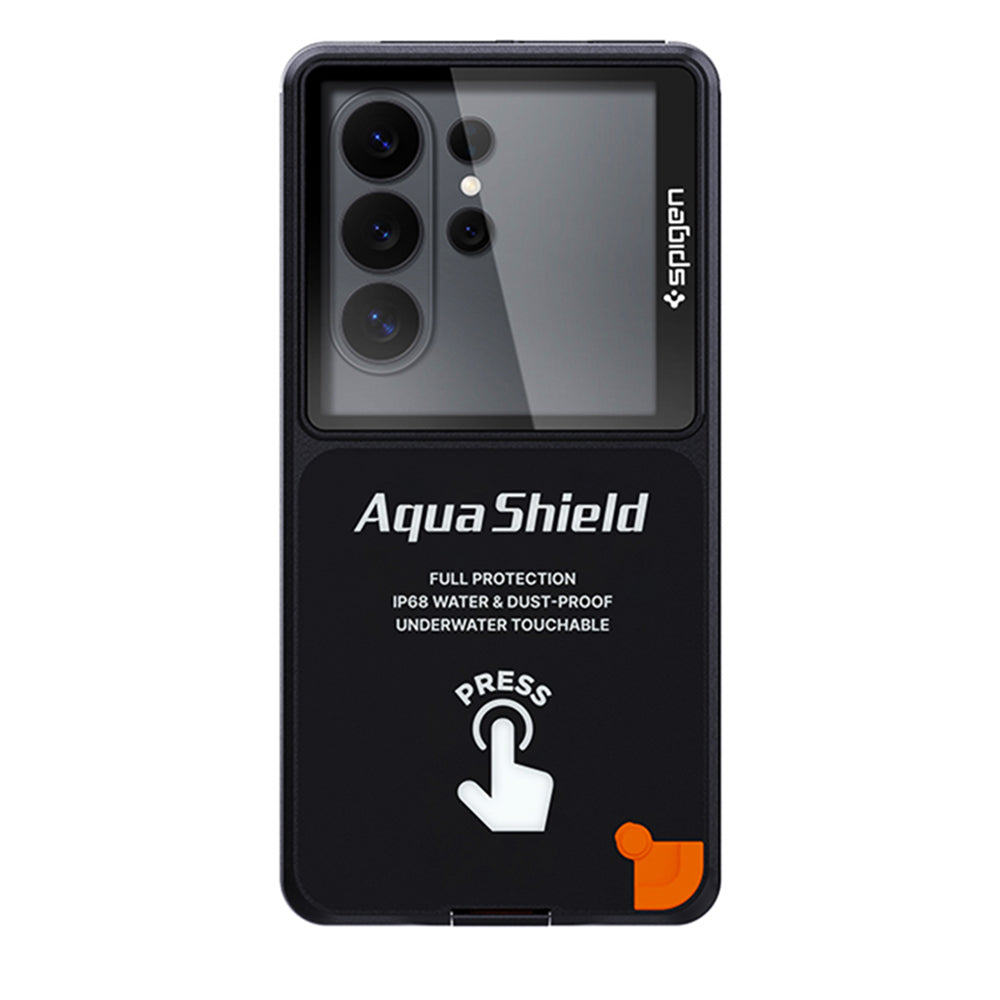 Universelle wasserdichte Hülle Spigen, Aqua Shield A604, Schwarz ACS11675