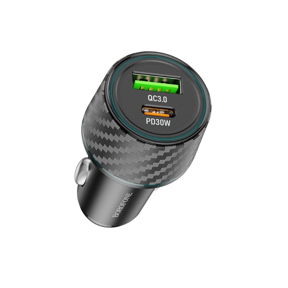 Auto-Ladegerät Borofone BZ21 Brilliant, 48W, 3A, 1 x USB-A - 1 x USB-C, Schwarz