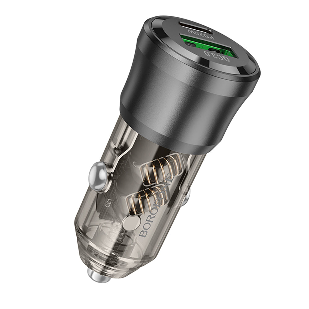 Auto-Ladegerät Borofone BZ25 Journey, 38W, 3A, 1 x USB-A - 1 x USB-C, Schwarz