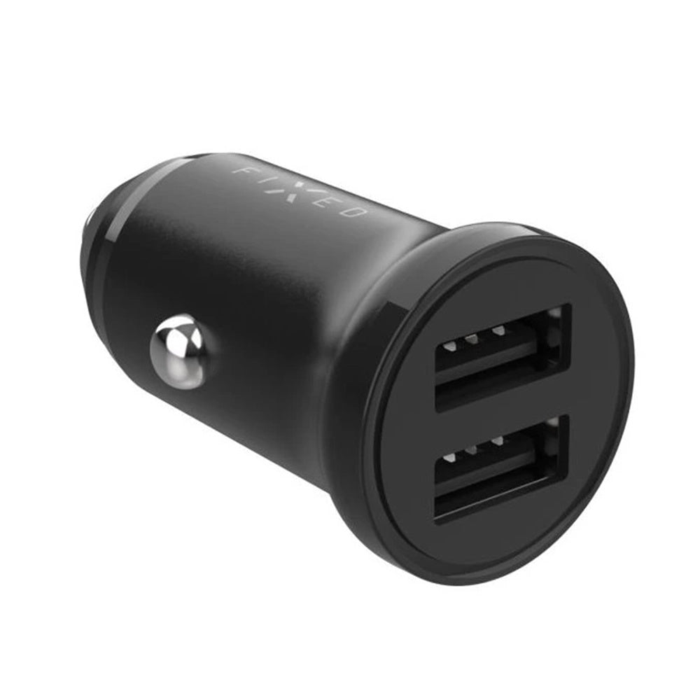 Auto-Ladegerät Fixed, 15.5W, 3A, 2 x USB-A, Schwarz