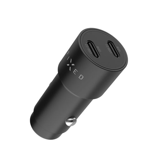 Auto-Ladegerät Fixed, 65W, 3A, 2 x USB-C, Schwarz