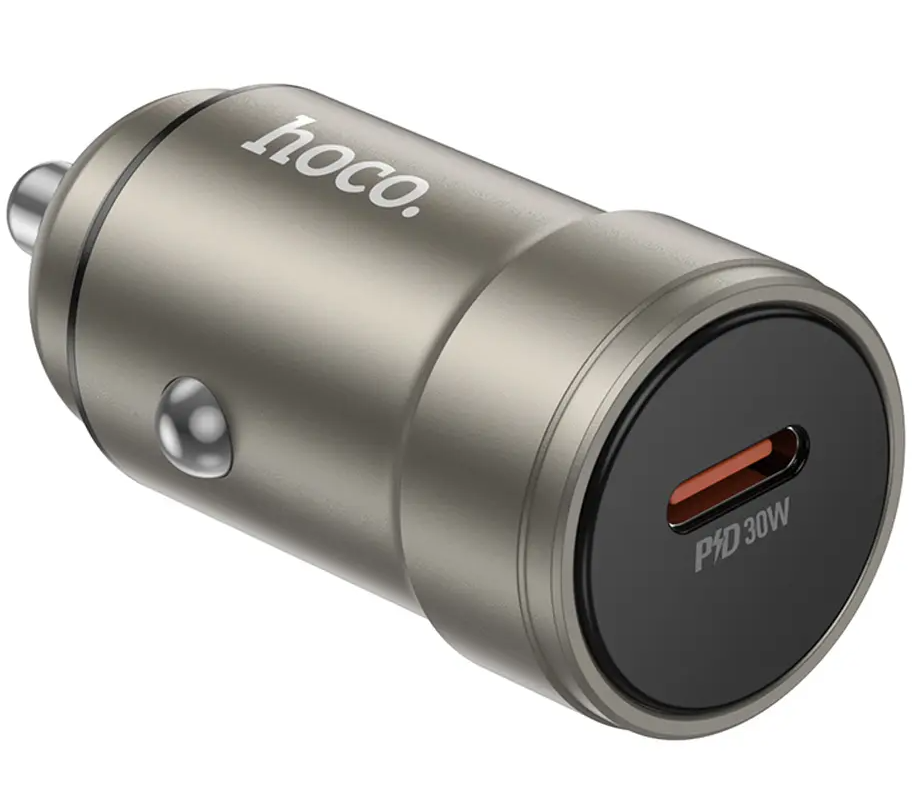 HOCO Z57 Car Charger, 30W, 3A, 1 x USB-C, Gray