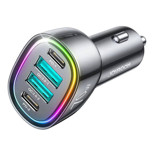 Joyroom Autoladegerät JR-CL29, 70W, 3A, 2 x USB-A - 2 x USB-C, Schwarz