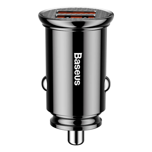 Baseus Autoladegerät, 30W, 5A, 2 x USB-A, Schwarz CCALL-YD01