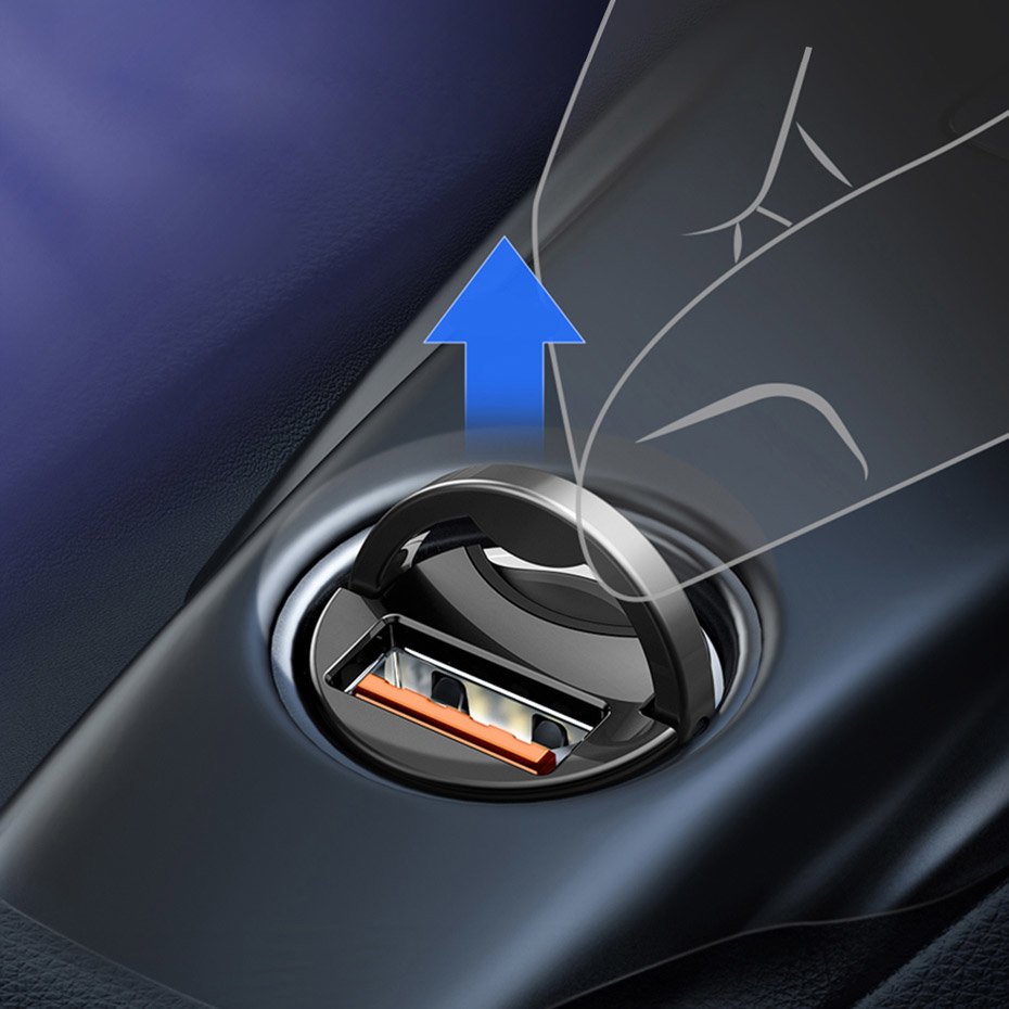 Auto-Ladegerät Baseus Star Mini, 30W, 3A, 1 x USB-A, Grau VCHX-A0G