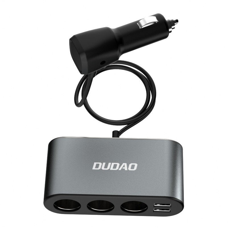 Dudao R1 Pro KFZ-Adapter Zigarettenanzünder | 3 Ausgänge & 2x USB-A | Display