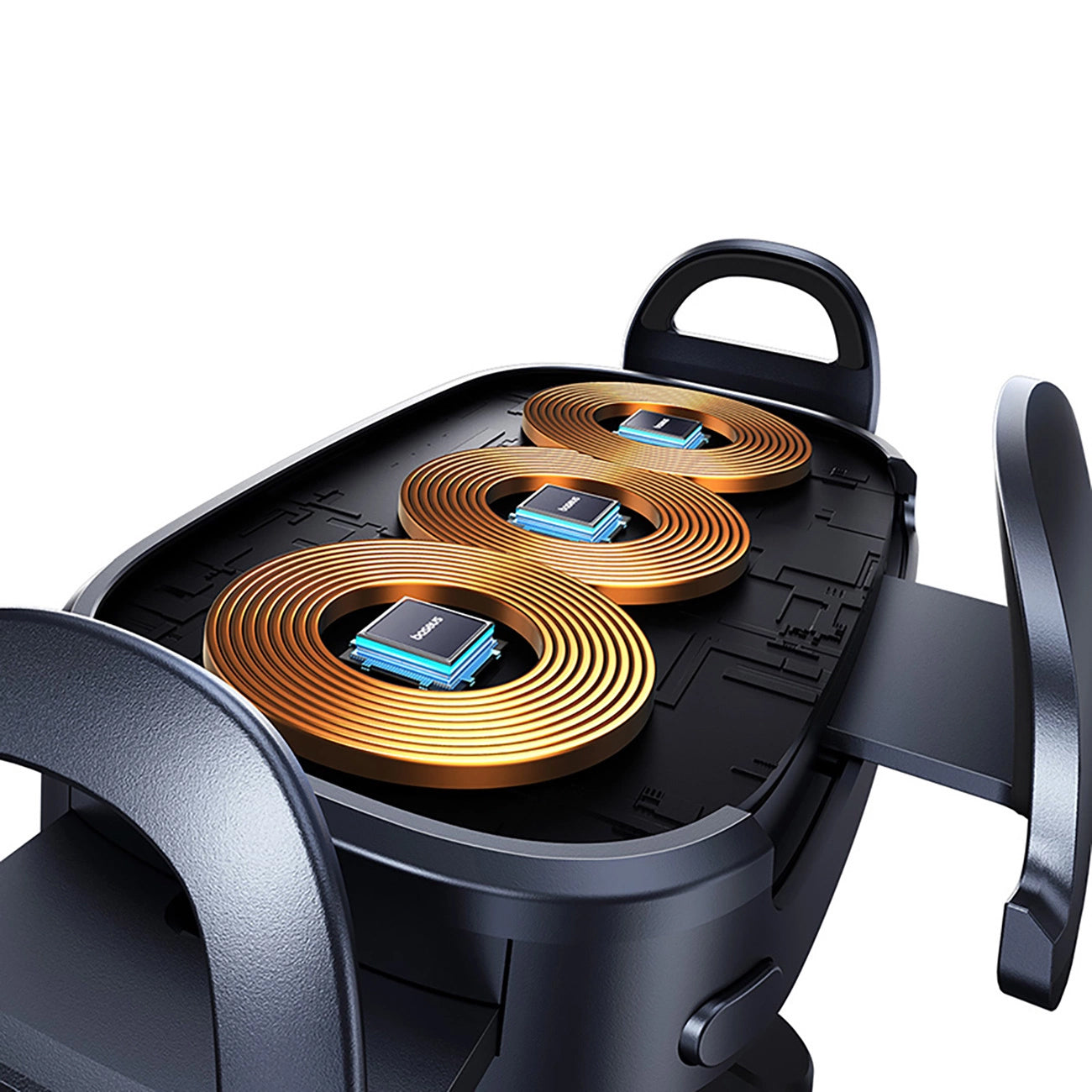 Baseus LightChaser Wireless Car Charger, 15W, 1.67A, Black, Resealed C40355901111-00