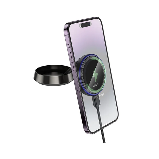 Auto Wireless Ladegerät HOCO HW33, 15W, 1.67A, Grau