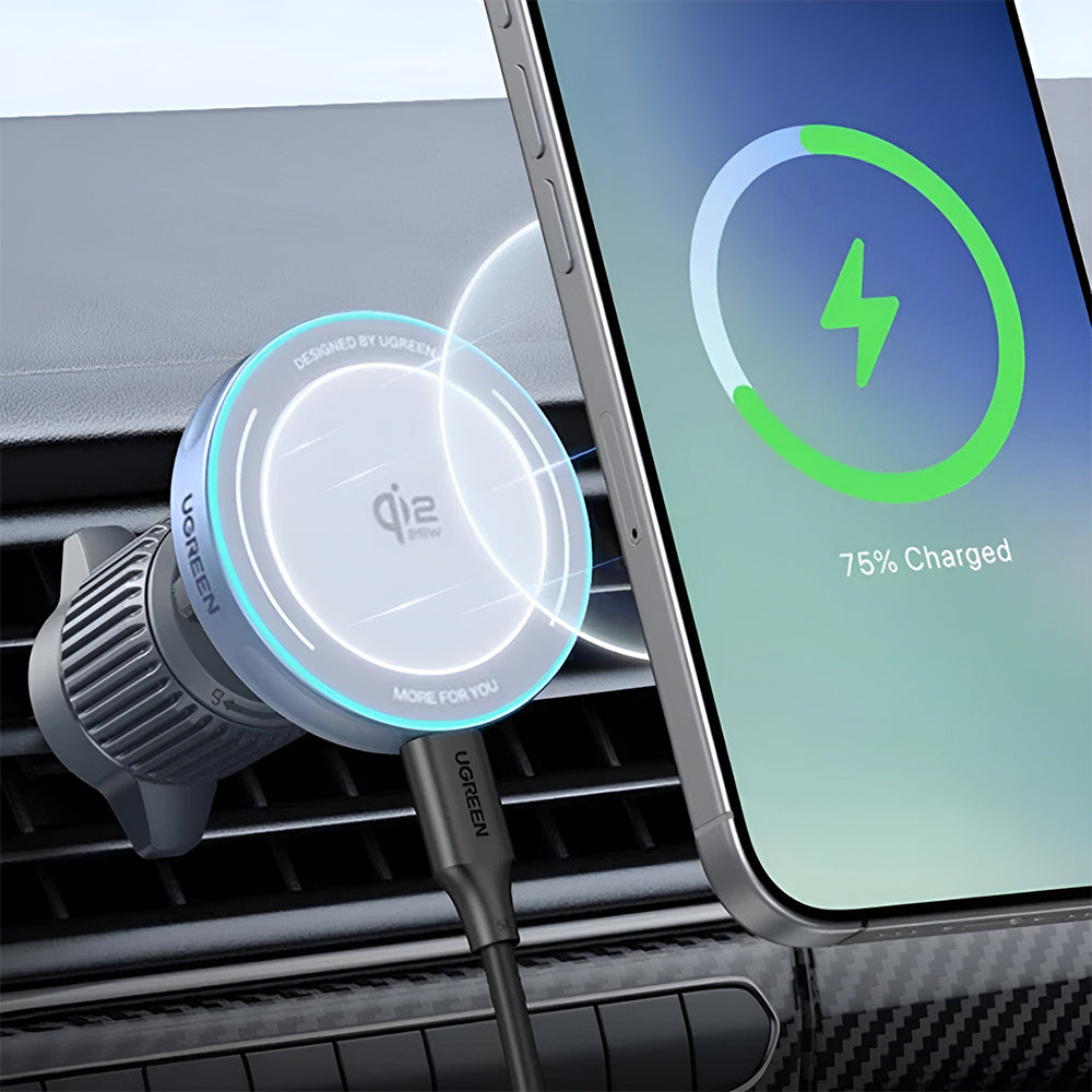 Kfz-Wireless-Ladegerät UGREEN W758, 25W, 1.67A, Blau