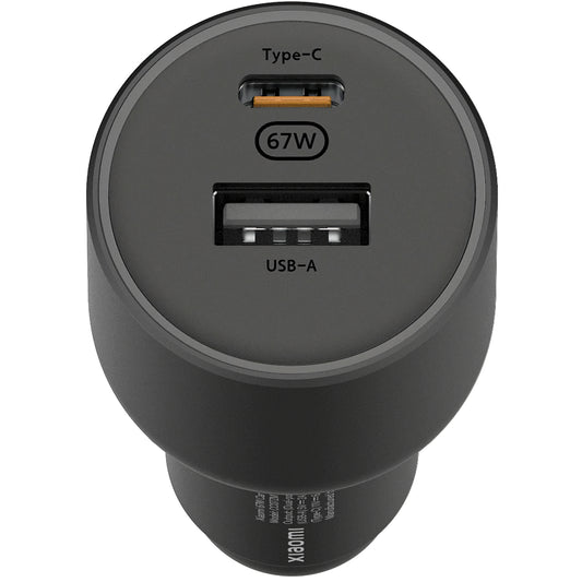 Xiaomi GaN Autoladegerät, 67W, 3A, 1 x USB-A - 1 x USB-C, Schwarz BHR6814GL