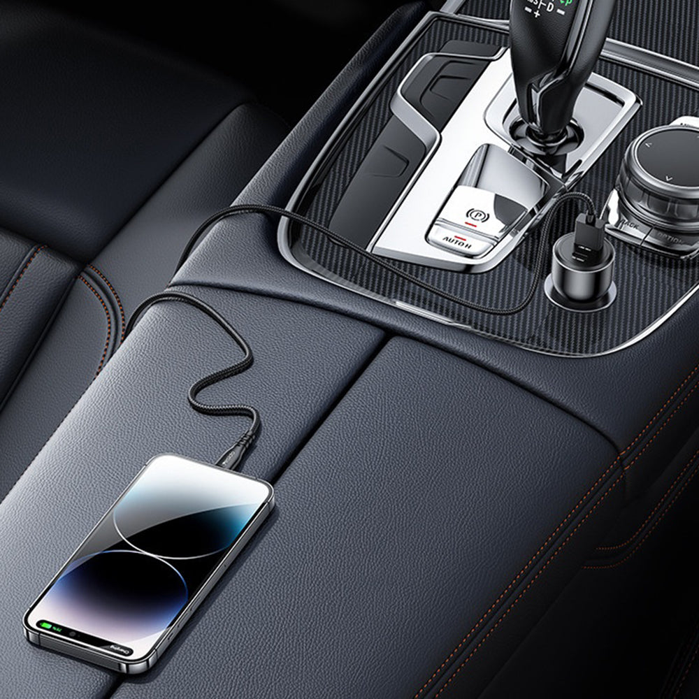 Auto-Ladegerät Yesido Y65, 100W, 5A, 1 x USB-A - 1 x USB-C, Schwarz