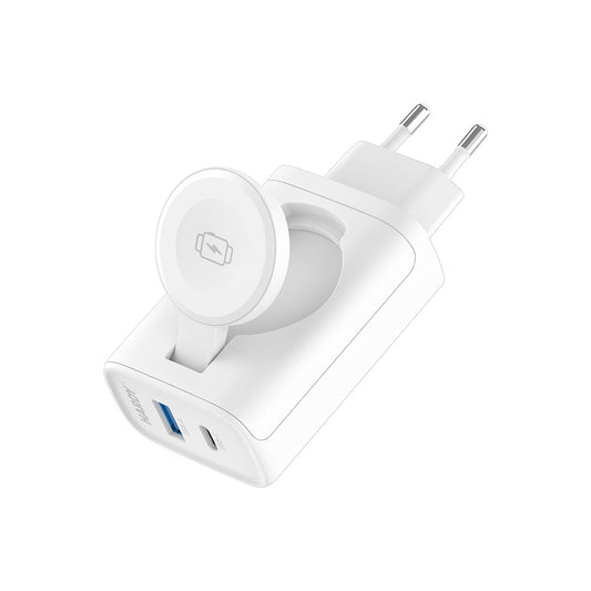 Netzladegerät 3MK Hardy 2in1, 33W, 3A, 1 x USB-A - 1 x USB-C, Weiß
