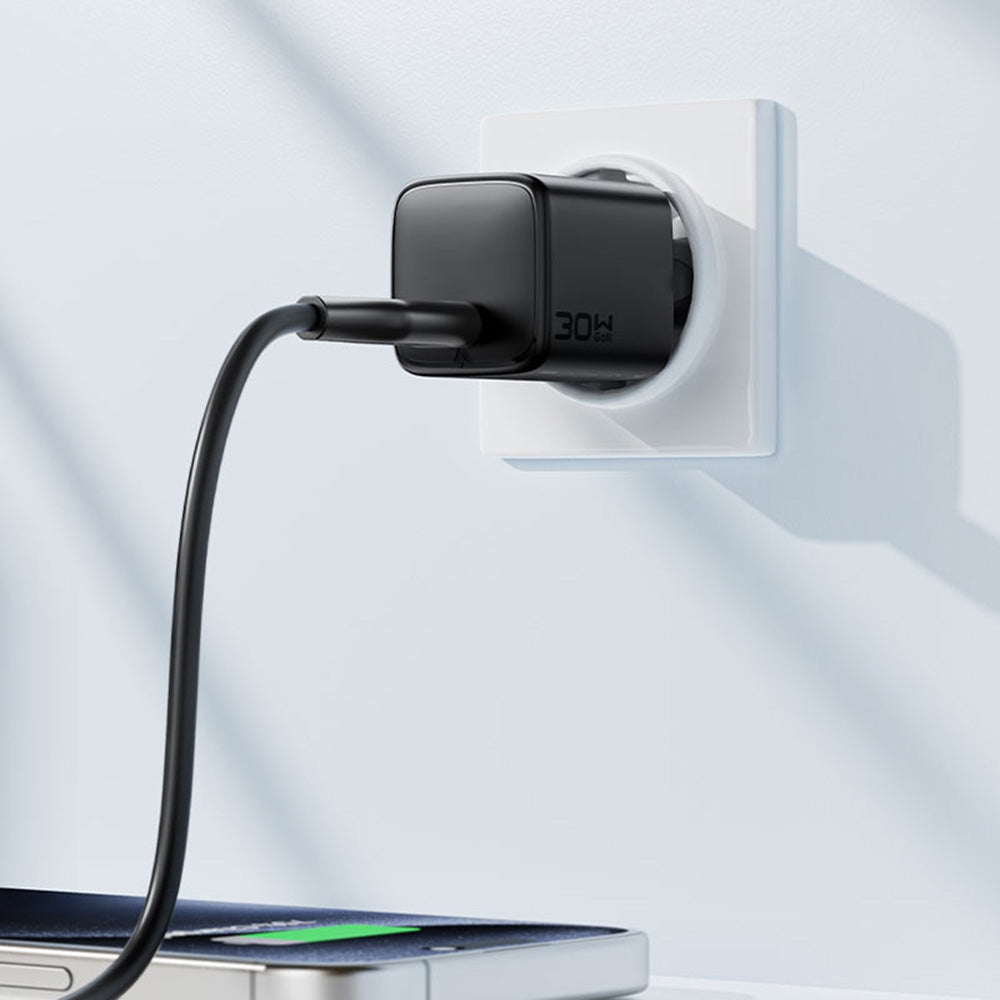 Netzladegerät Acefast A118, 30W, 3A, 1 x USB-C, Schwarz