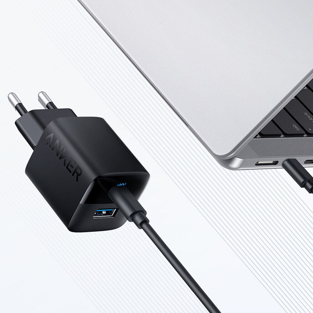 Anker 323 Netzwerk-Ladegerät, 33W, 3A, 1 x USB-A - 1 x USB-C, Schwarz A2331G11