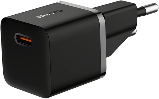 Network Charger Baseus GaN5 Mini, 20W, 3A, 1 x USB-C, Black CCGN05010101