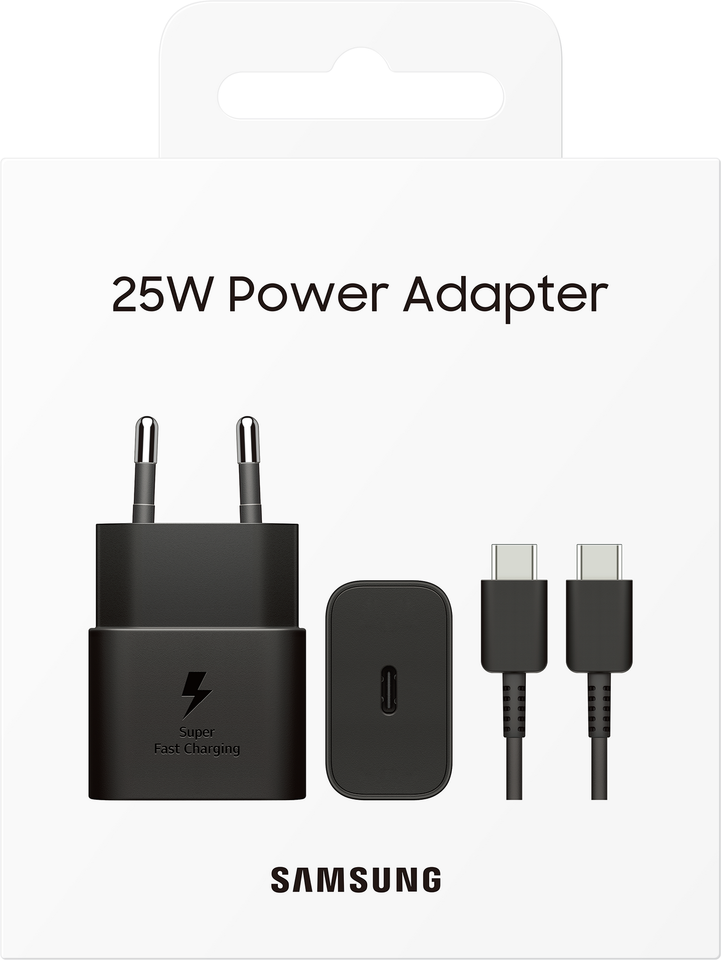 Samsung 25W GaN Netzteil mit USB-C Kabel | Schwarz | EP-T2510X | Super Fast Charging