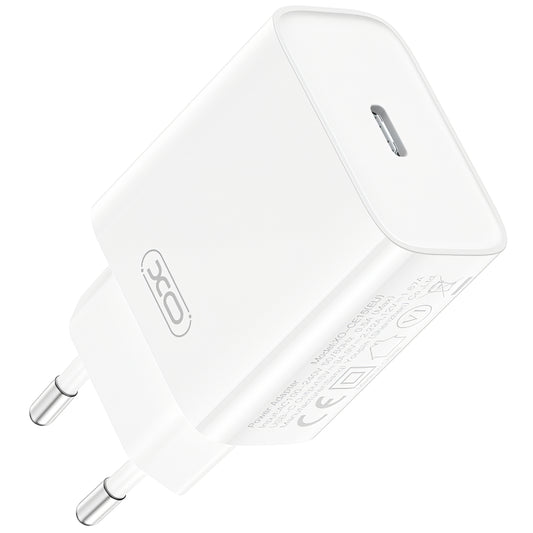 Netzladegerät mit USB-C Kabel XO Design CE15, 20W, 3A, 1 x USB-C, Weiß