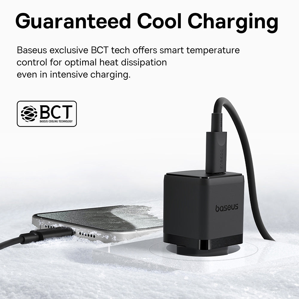 Netzladegerät mit USB-C Kabel Baseus Palm, 30W, 3A, 1 x USB-C, Schwarz P10111605113-01