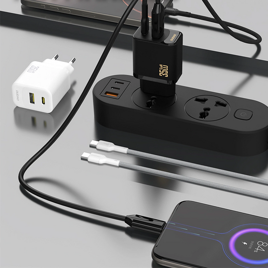 Netzladegerät Dudao A27 Max, 35W, 1 x USB-A - 1 x USB-C, Weiß