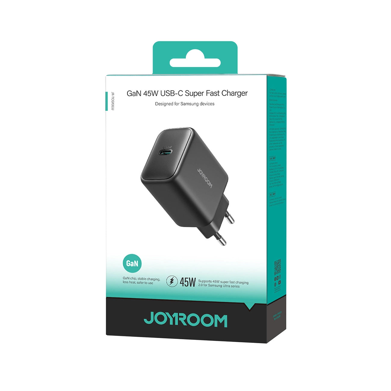Netzladegerät Joyroom JR-TCG13, 45W, 3A, 1 x USB-C, Schwarz