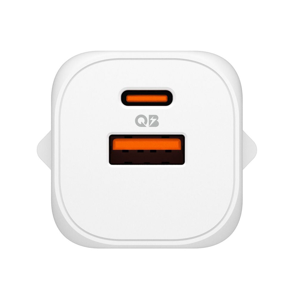 Spigen Essential Netzladegerät, 35W, 3A, 1 x USB-A - 1 x USB-C, Weiß ACH09462