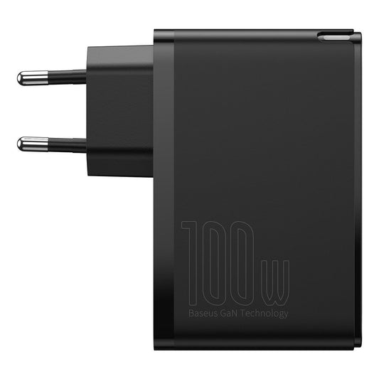 Netzwerk-Ladegerät Baseus GaN2 Pro, 100W, 5A, 2 x USB-A - 2 x USB-C, Schwarz CCGAN2P-L01