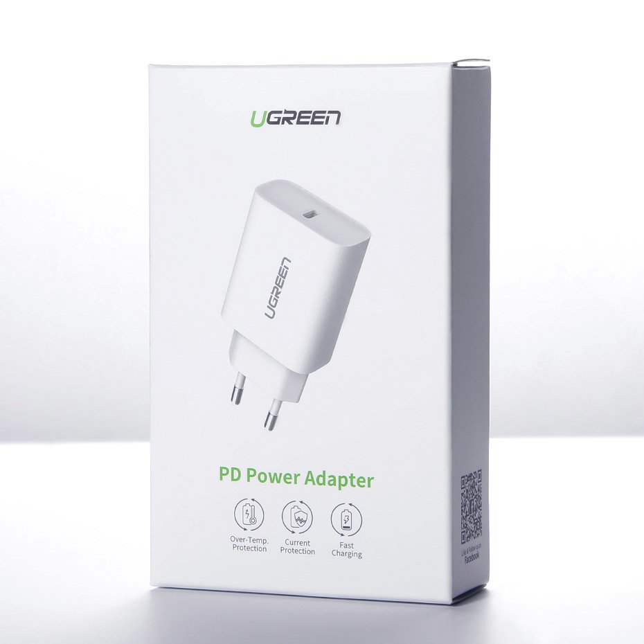 UGREEN CD137 Netzladegerät, 18W, 3A, 1 x USB-C, Weiß